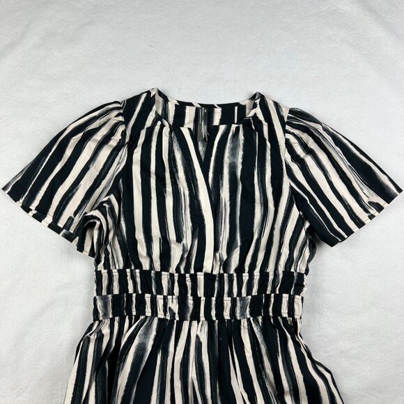 NEW Anthropologie Somerset Carbon Stripe Maxi Dress Size PXS - Picture 5 of 10